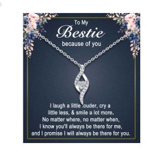 Bestie Gifts For Women, Bestfriend Best Friend Friendship Bff Necklace Present Jewelry Bestie Gifts For Teen Girls Unique-L0009-bestie